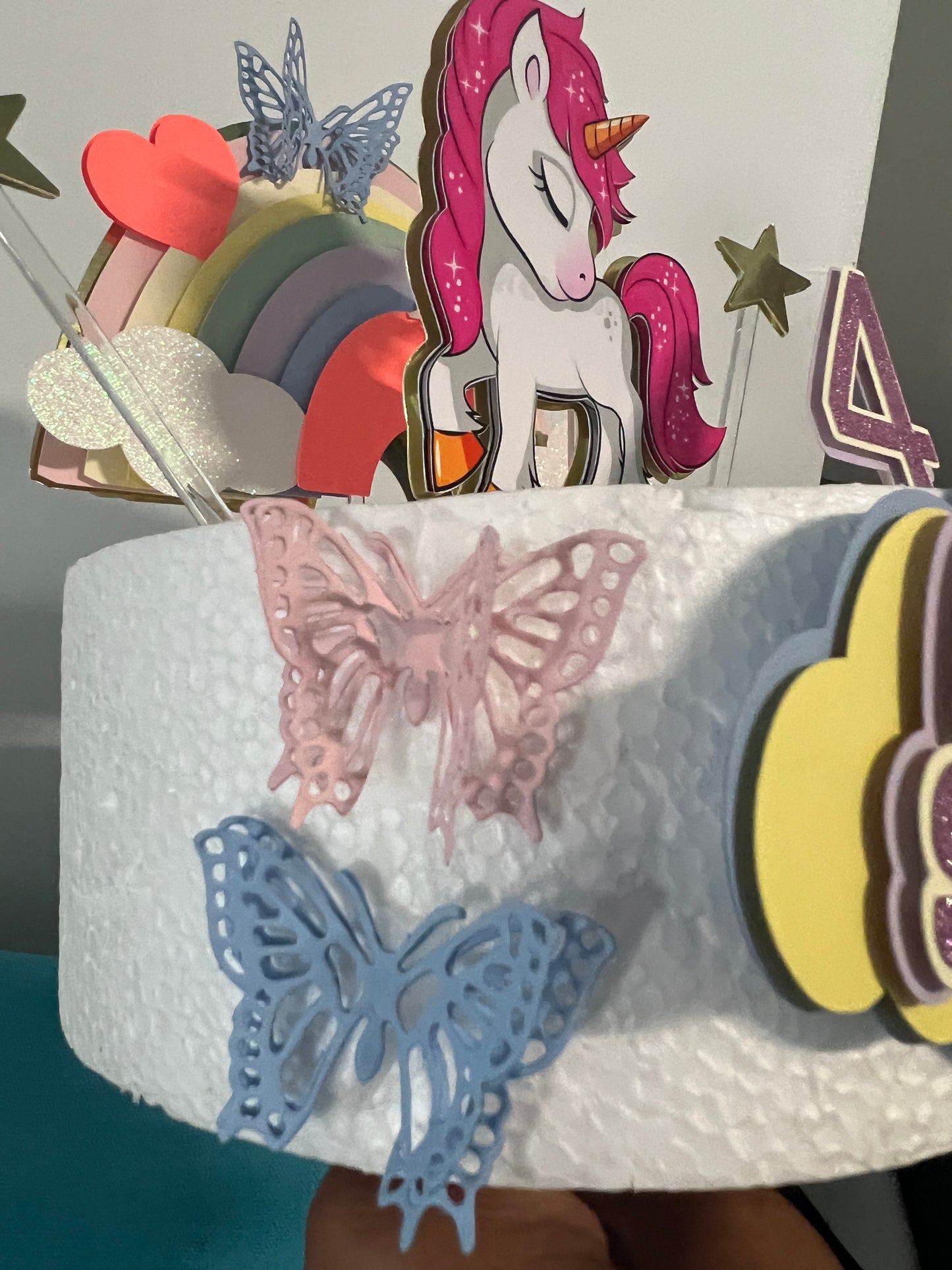 Unicorn Cake Charm, unicorn cake topper