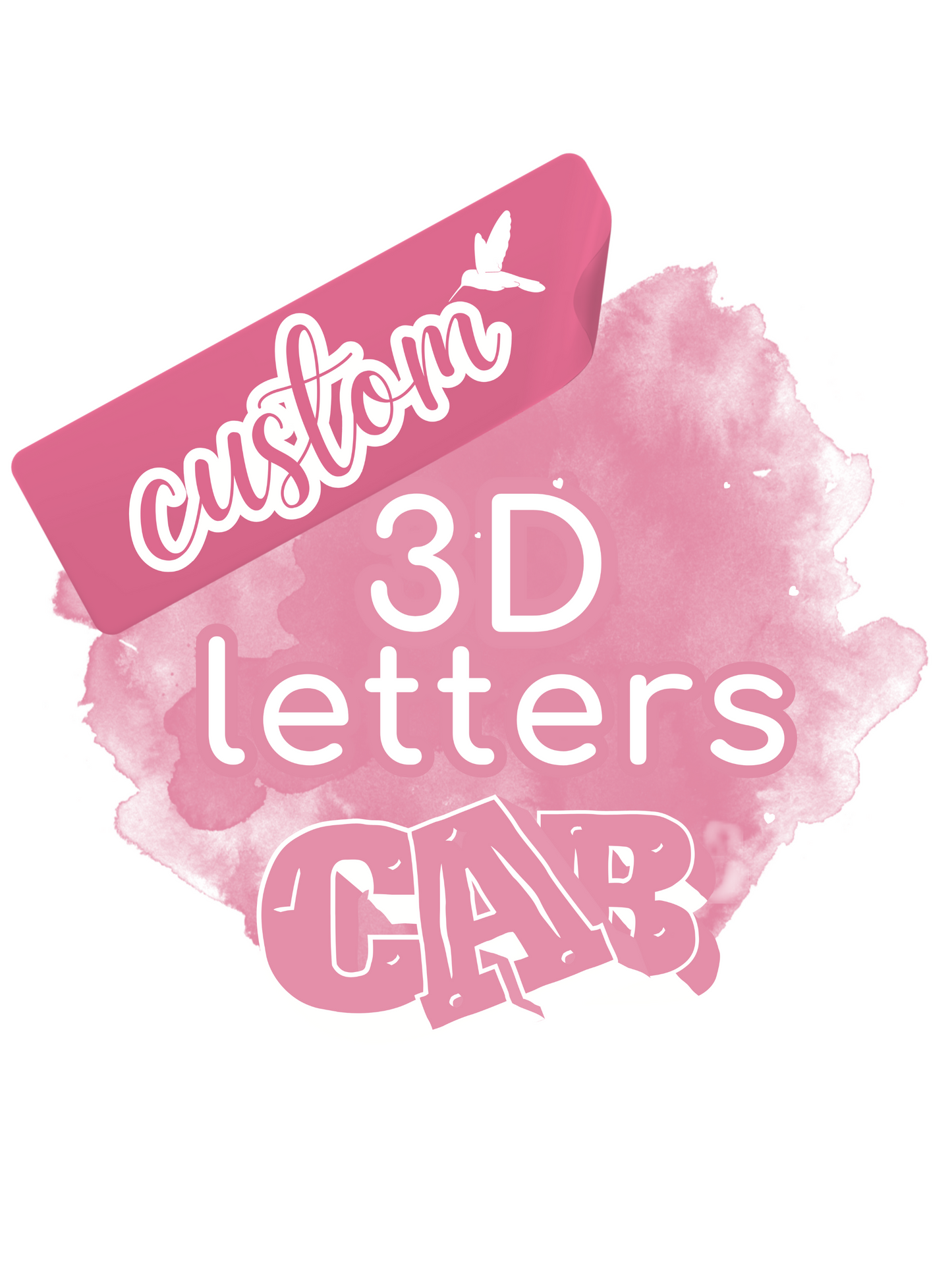 Custom 3D Number or Letter