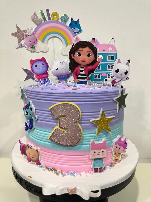 Gabby Dollhouse Cake Topper Decorations