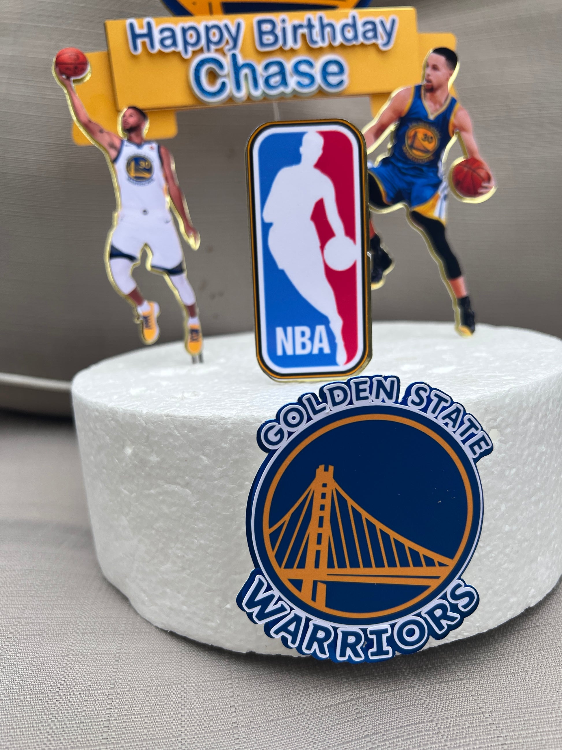 Golden State Cake Topper/ Basketball Cake Topper / Basketball 