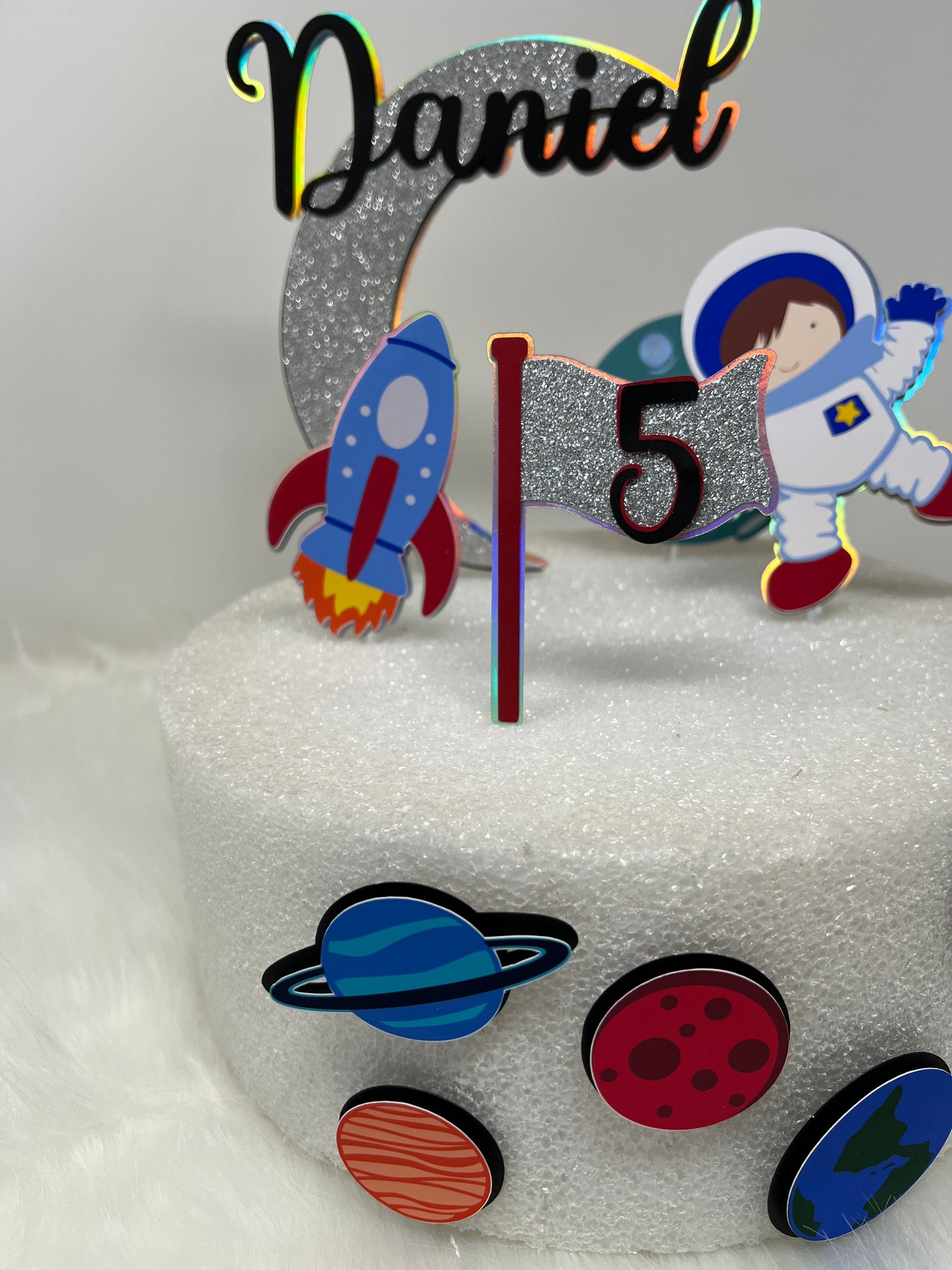 Space Cake Topper, Space Birthday Party, Outer Space Birthday, Astronaut Party Decor, Astronaut Cake Topper, Outer Space Cake Topper