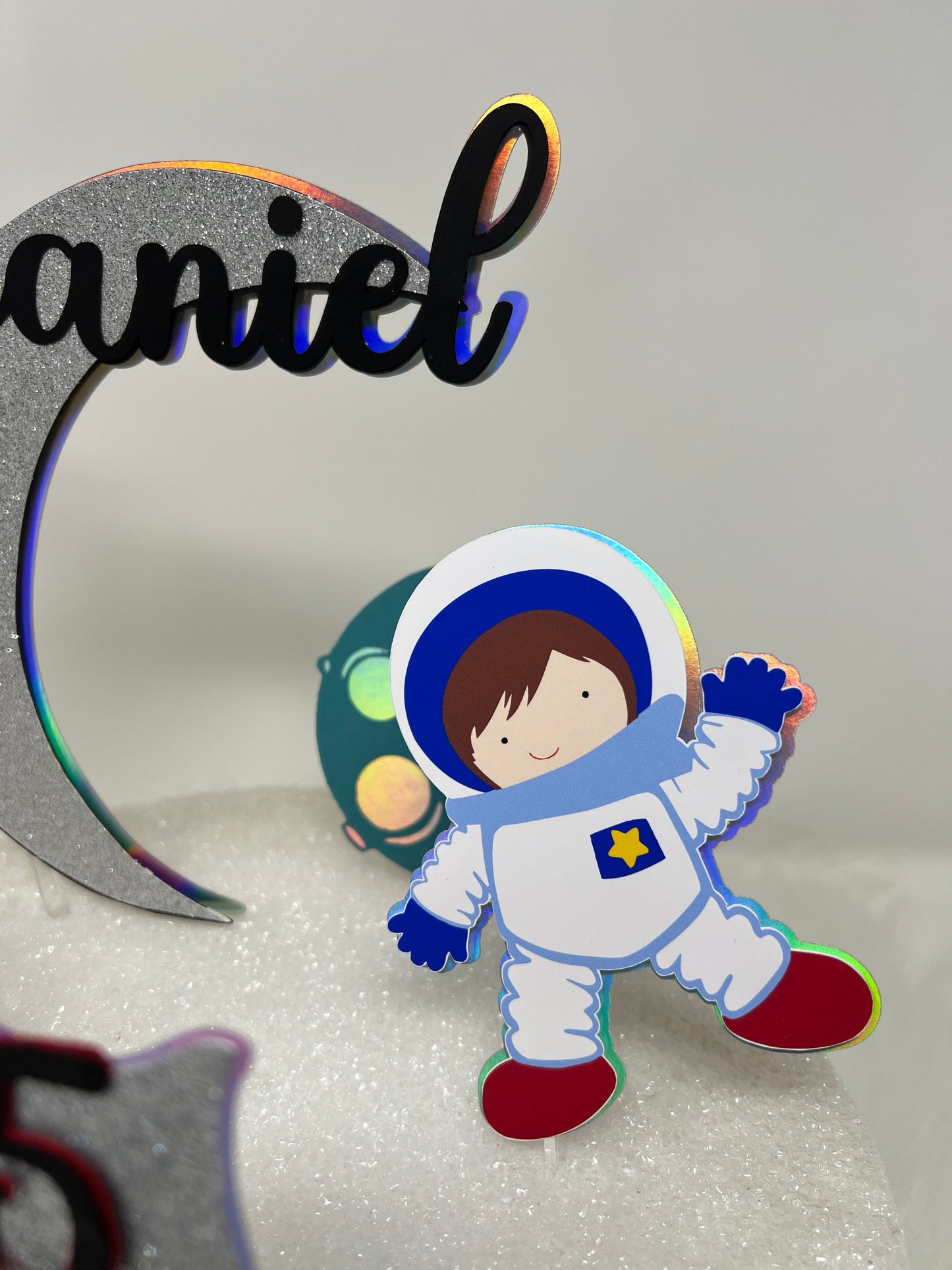 Space Cake Topper, Space Birthday Party, Outer Space Birthday, Astronaut Party Decor, Astronaut Cake Topper, Outer Space Cake Topper