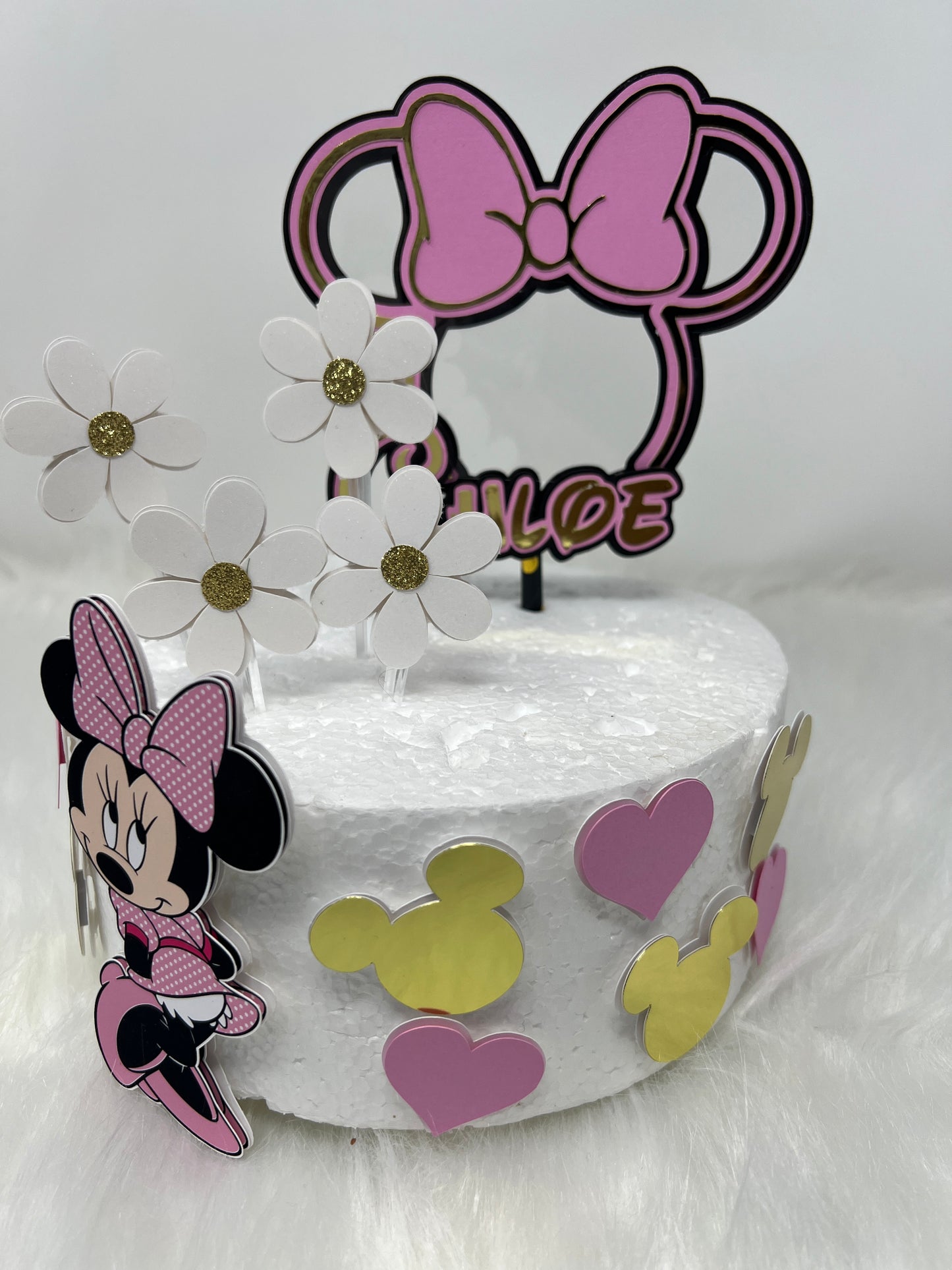 Minnie Mouse Cake Topper, Minnie Mouse Birthday Topper