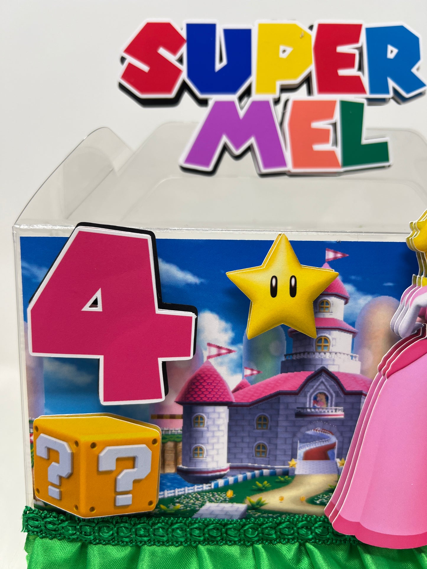 princess peach Birthday, Princess Peach Gable box, Mario theme