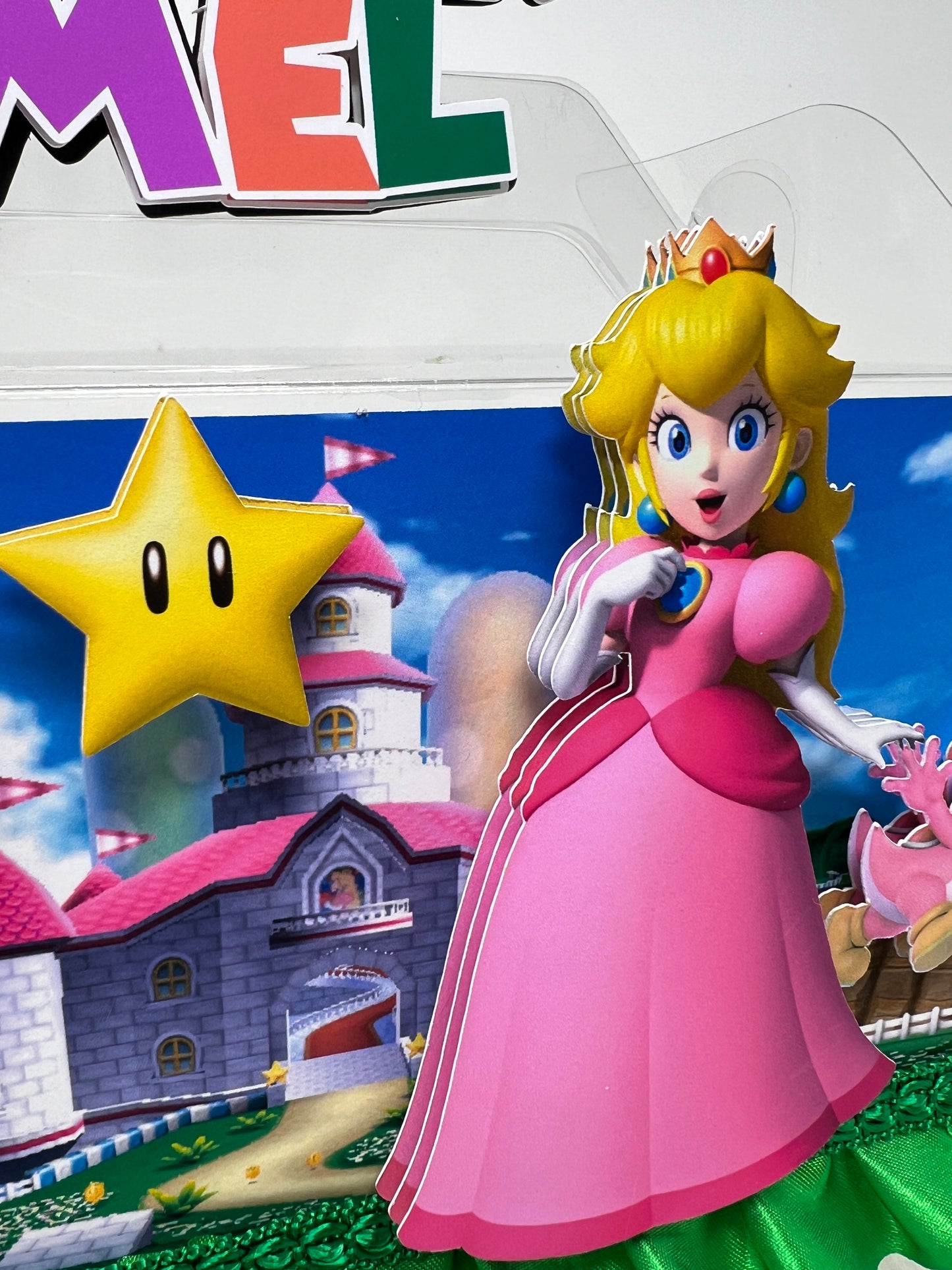 princess peach Birthday, Princess Peach Gable box, Mario theme