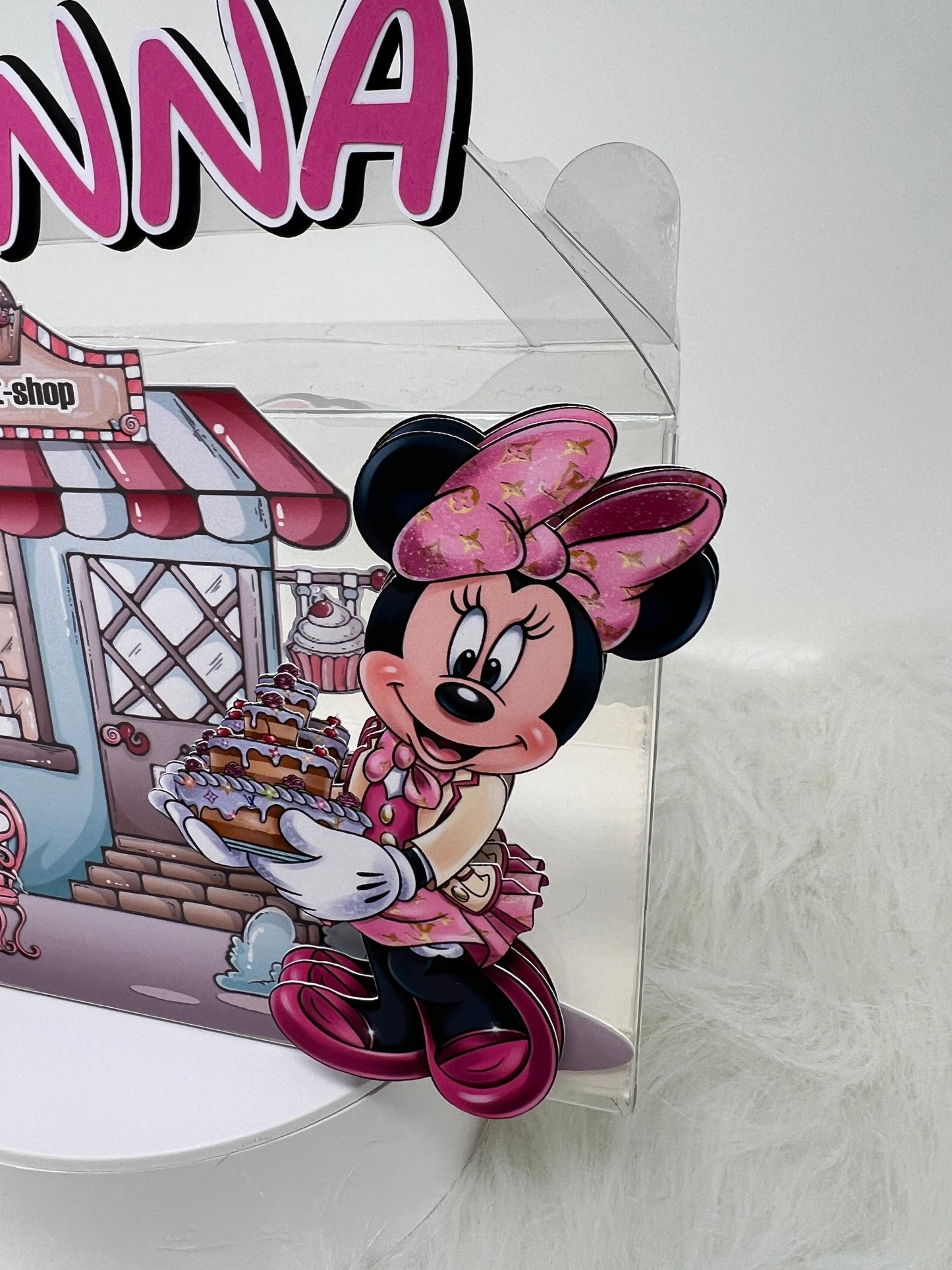 Minnie Mouse Favor Box Party Favor Clear Gable Box, Minnie Party, Minnie Birthday