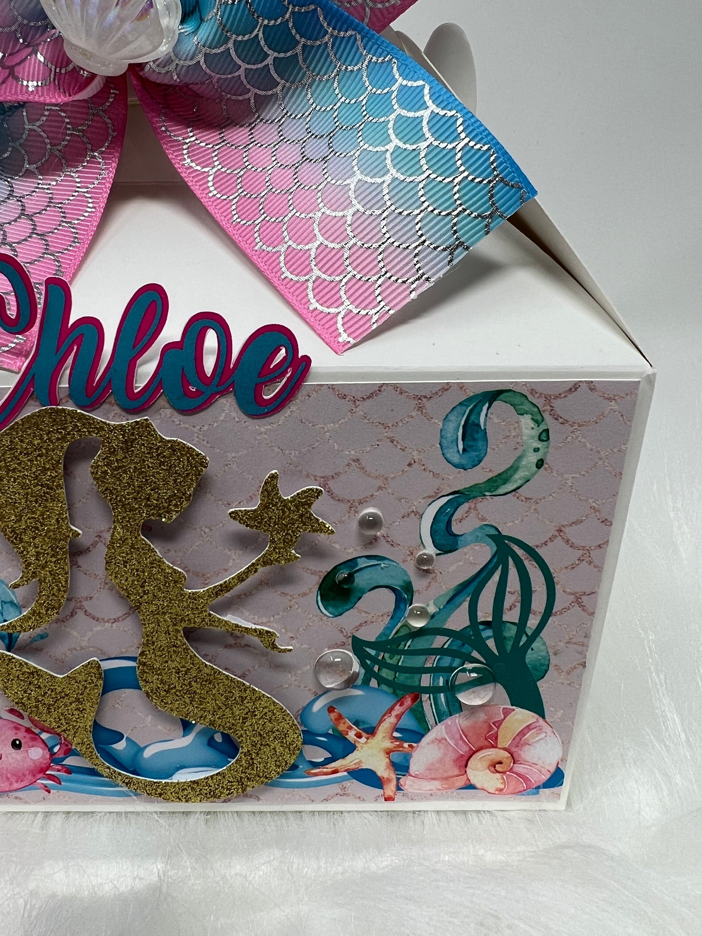 set for Mermaid Party Favors Boxes 🧜‍♀️