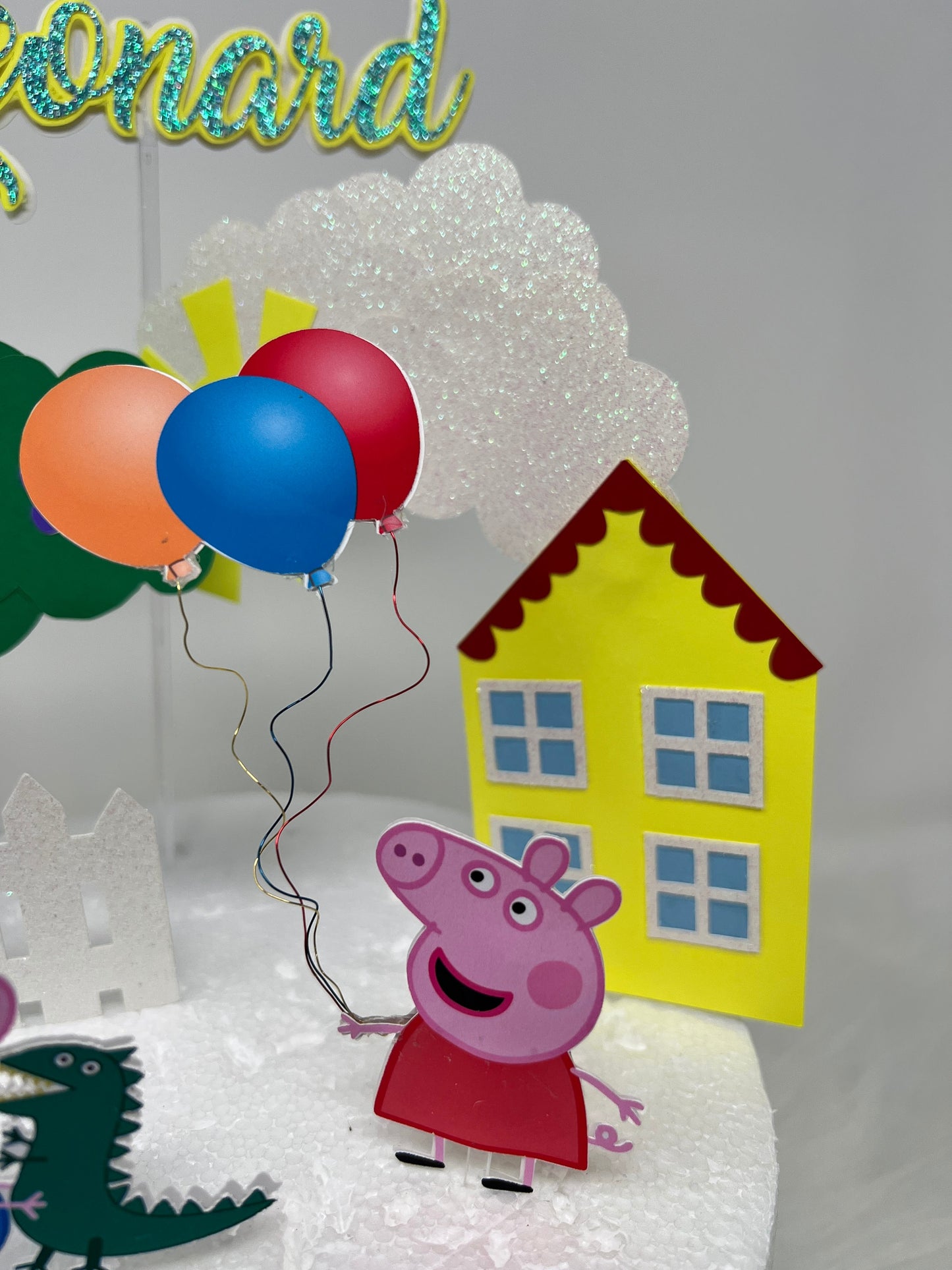 Topo de bolo Peppa Pig  Peppa pig birthday party, Peppa pig party, Peppa  pig birthday