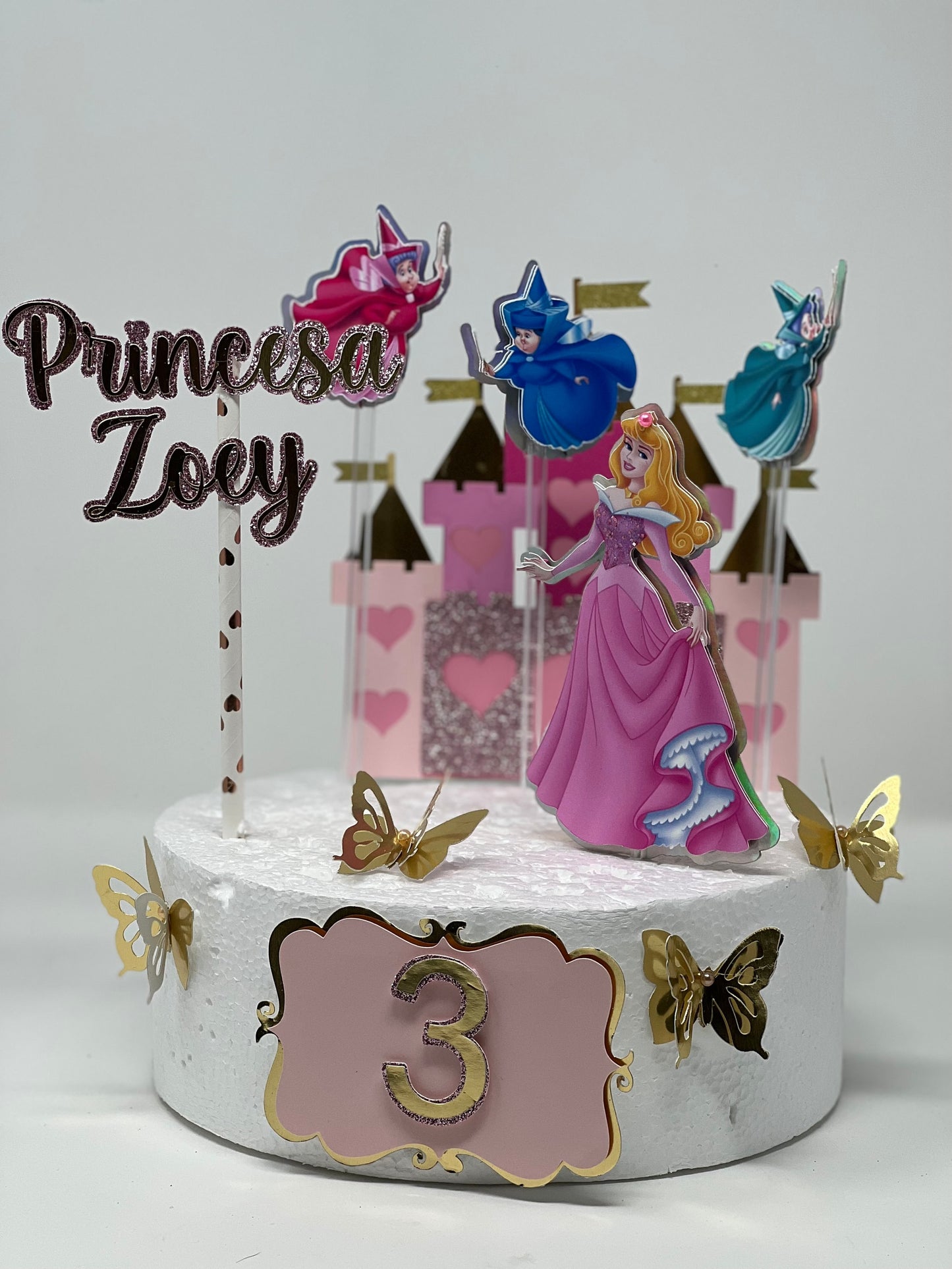 Princess Aurora Cake Topper