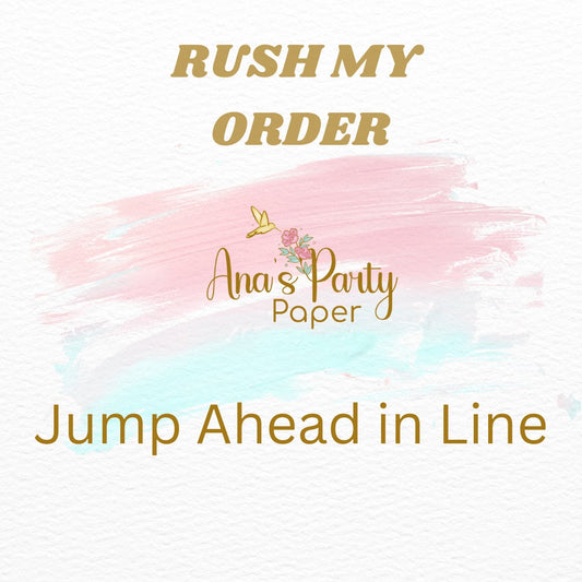 Rush My Order! Move to the front of the line!