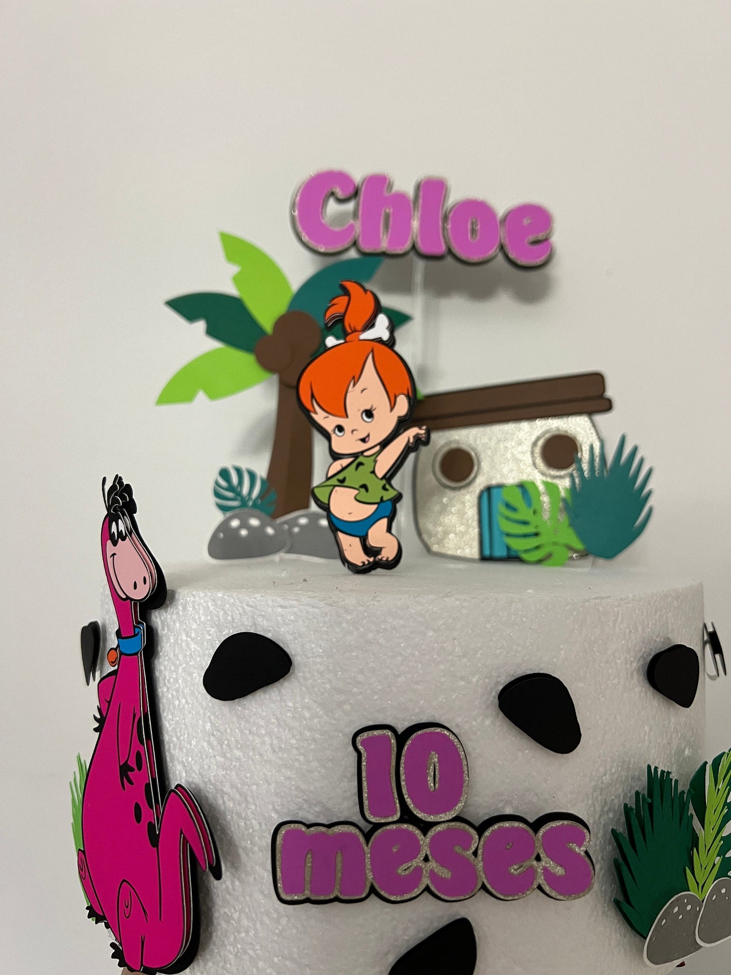Pebbles cake topper, The Flintstones Theme Cake Topper 🌺