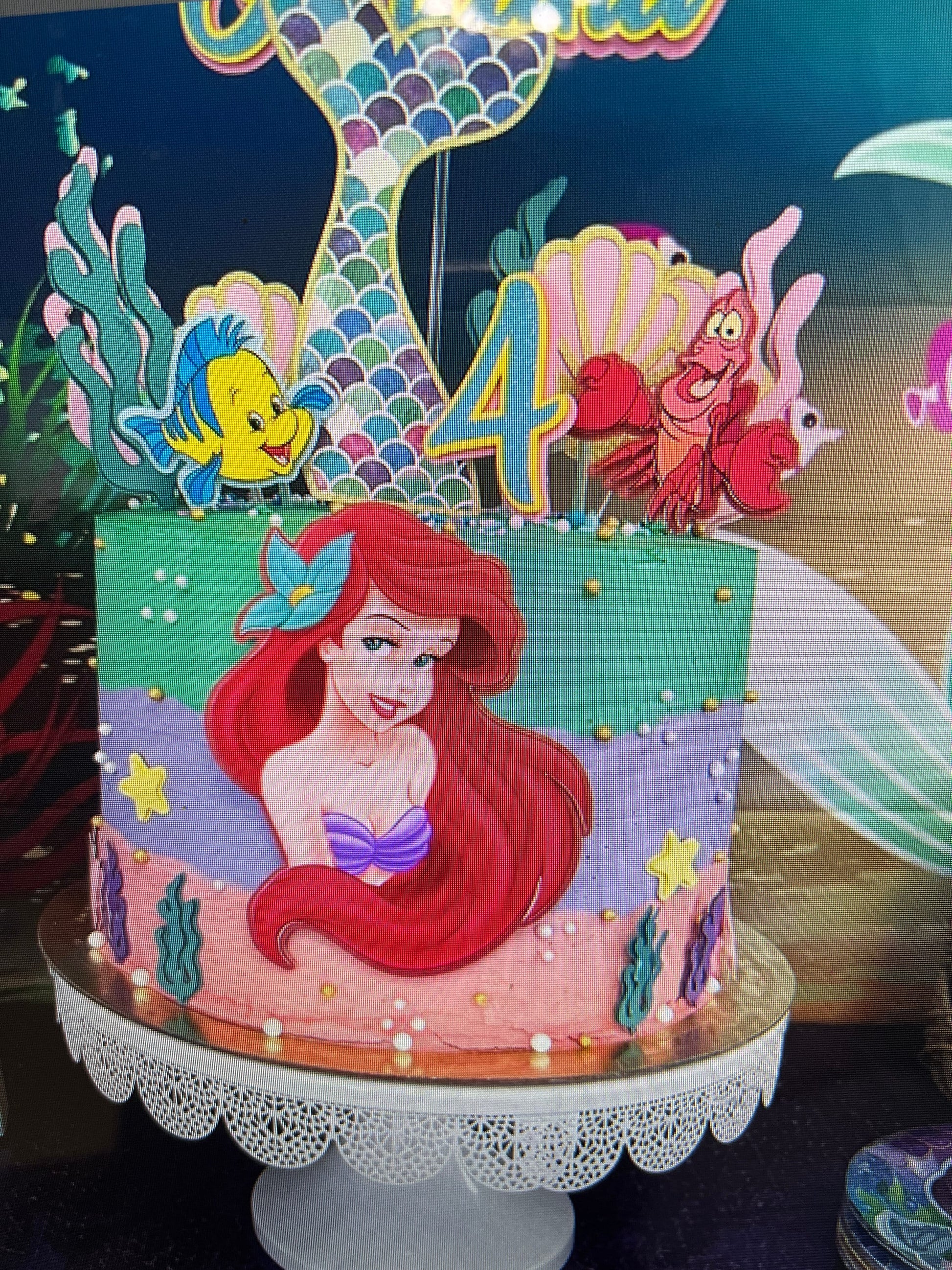 The Little Mermaid Cake Tutorial!